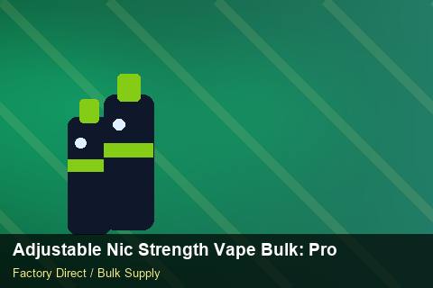 Adjustable Nic Strength Vape Bulk — Adjustable Nic Strength Vape Bulk: Procurement Strategy — Factory Visit photo 2