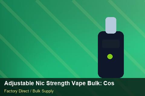 Adjustable Nic Strength Vape Bulk — Adjustable Nic Strength Vape Bulk: Cost Breakdown — Factory Visit photo 1
