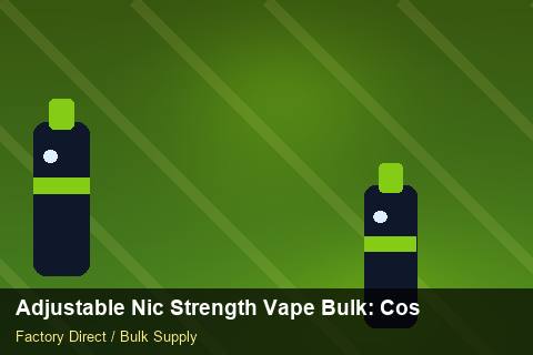 Adjustable Nic Strength Vape Bulk — Adjustable Nic Strength Vape Bulk: Cost Breakdown — Factory Visit photo 2