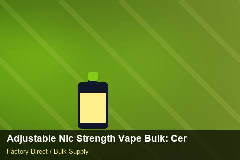 Adjustable Nic Strength Vape Bulk — Adjustable Nic Strength Vape Bulk: Certifications & MSDS — Factory Visit photo 1