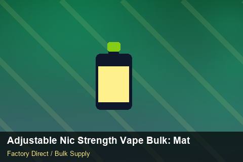 Adjustable Nic Strength Vape Bulk — Adjustable Nic Strength Vape Bulk: Material & Ingredients — Factory Visit photo 1