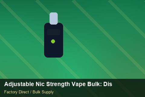 Adjustable Nic Strength Vape Bulk — Adjustable Nic Strength Vape Bulk: Distribution Channels — Factory Visit photo 1
