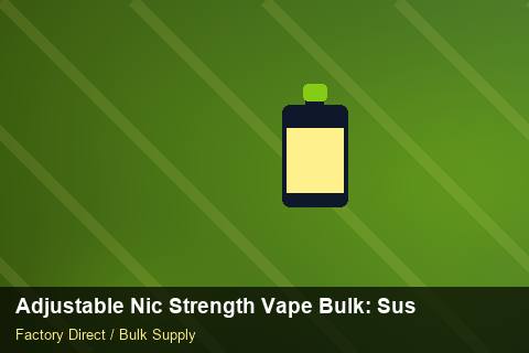 Adjustable Nic Strength Vape Bulk — Adjustable Nic Strength Vape Bulk: Sustainability — Factory Visit photo 1