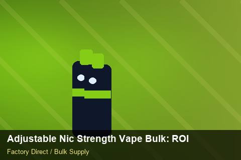 Adjustable Nic Strength Vape Bulk — Adjustable Nic Strength Vape Bulk: ROI Analysis — Factory Visit photo 1