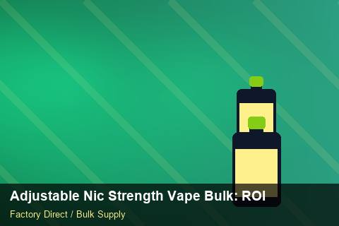 Adjustable Nic Strength Vape Bulk — Adjustable Nic Strength Vape Bulk: ROI Analysis — Factory Visit photo 2