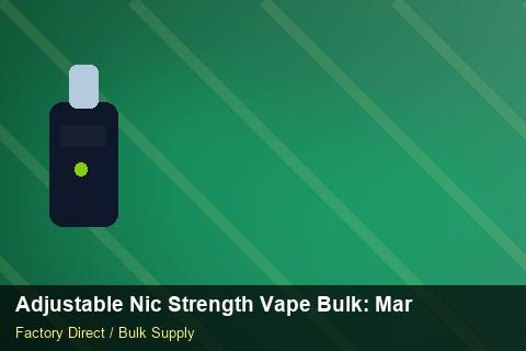 Adjustable Nic Strength Vape Bulk — Adjustable Nic Strength Vape Bulk: Market Comparison — Factory Visit photo 1