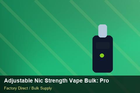 Adjustable Nic Strength Vape Bulk — Adjustable Nic Strength Vape Bulk: Procurement Checklist — Factory Visit photo 2