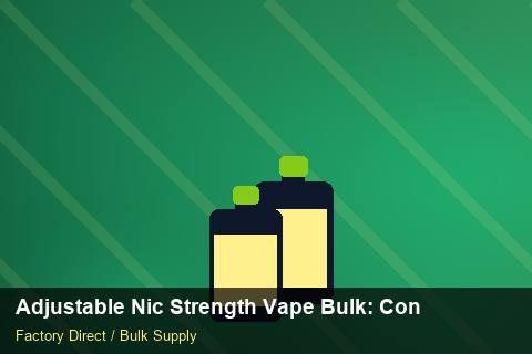 Adjustable Nic Strength Vape Bulk — Adjustable Nic Strength Vape Bulk: Contract Essentials — Factory Visit photo 2