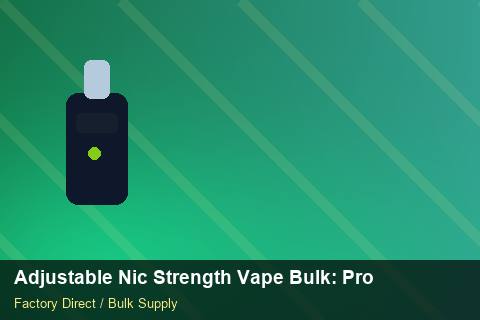 Adjustable Nic Strength Vape Bulk — Adjustable Nic Strength Vape Bulk: Product Launch Playbook — Factory Visit photo 1