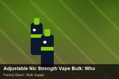Adjustable Nic Strength Vape Bulk — Adjustable Nic Strength Vape Bulk: Wholesale Price — for German Importers photo 1