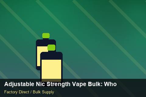 Adjustable Nic Strength Vape Bulk — Adjustable Nic Strength Vape Bulk: Wholesale Price — for German Importers photo 2