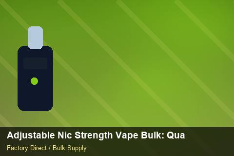 Adjustable Nic Strength Vape Bulk — Adjustable Nic Strength Vape Bulk: Quality Inspection Checklist — for German Importers photo 1