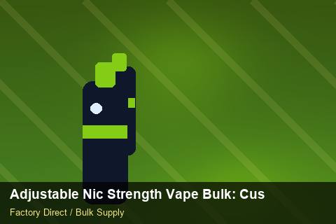 Adjustable Nic Strength Vape Bulk — Adjustable Nic Strength Vape Bulk: Customs Documentation — for German Importers photo 1