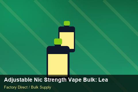 Adjustable Nic Strength Vape Bulk — Adjustable Nic Strength Vape Bulk: Lead Time & MOQ — for German Importers photo 1