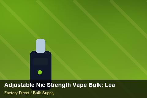 Adjustable Nic Strength Vape Bulk — Adjustable Nic Strength Vape Bulk: Lead Time & MOQ — for German Importers photo 2