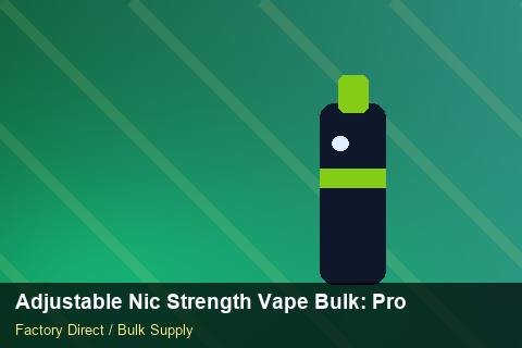 Adjustable Nic Strength Vape Bulk — Adjustable Nic Strength Vape Bulk: Procurement Strategy — for German Importers photo 2