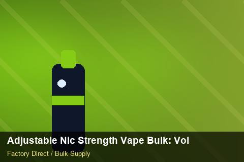 Adjustable Nic Strength Vape Bulk — Adjustable Nic Strength Vape Bulk: Volume Pricing Tiers — for German Importers photo 2