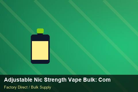 Adjustable Nic Strength Vape Bulk — Adjustable Nic Strength Vape Bulk: Compliance Standards — for German Importers photo 2