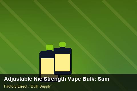 Adjustable Nic Strength Vape Bulk — Adjustable Nic Strength Vape Bulk: Sample Policy — for German Importers photo 2