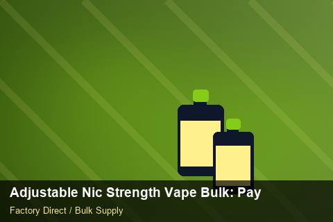 Adjustable Nic Strength Vape Bulk — Adjustable Nic Strength Vape Bulk: Payment Terms — for German Importers photo 1