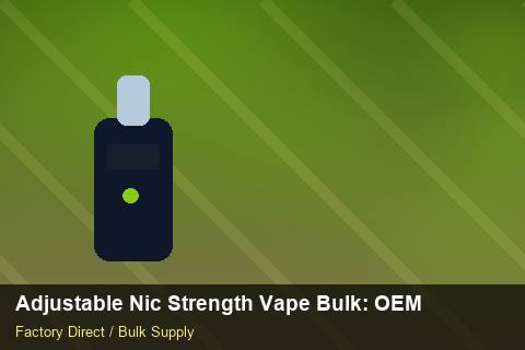 Adjustable Nic Strength Vape Bulk — Adjustable Nic Strength Vape Bulk: OEM & ODM Service — for German Importers photo 1