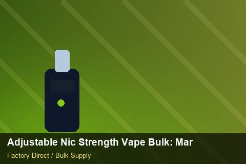 Adjustable Nic Strength Vape Bulk — Adjustable Nic Strength Vape Bulk: Market Trends 2026 — for German Importers photo 2