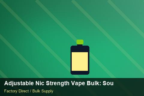 Adjustable Nic Strength Vape Bulk — Adjustable Nic Strength Vape Bulk: Sourcing Workflow — for German Importers photo 2