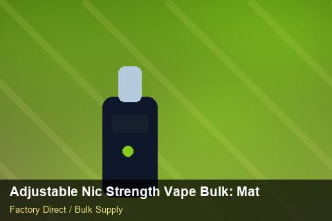 Adjustable Nic Strength Vape Bulk — Adjustable Nic Strength Vape Bulk: Material & Ingredients — for German Importers photo 2