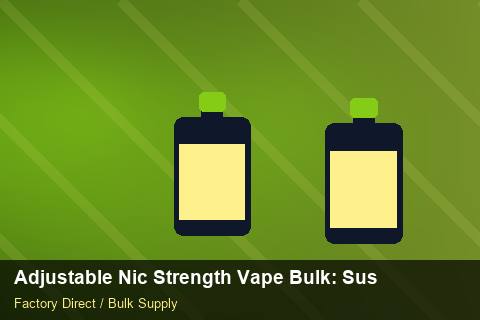 Adjustable Nic Strength Vape Bulk — Adjustable Nic Strength Vape Bulk: Sustainability — for German Importers photo 1
