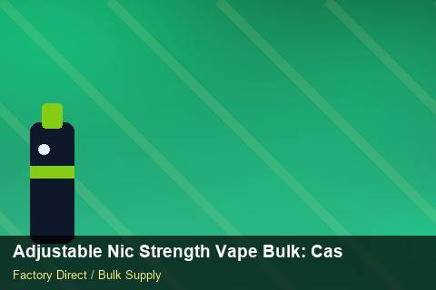 Adjustable Nic Strength Vape Bulk — Adjustable Nic Strength Vape Bulk: Case Studies — for German Importers photo 1