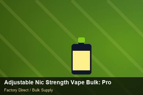 Adjustable Nic Strength Vape Bulk — Adjustable Nic Strength Vape Bulk: Procurement Checklist — for German Importers photo 1
