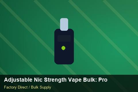 Adjustable Nic Strength Vape Bulk — Adjustable Nic Strength Vape Bulk: Procurement Checklist — for German Importers photo 2