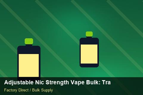 Adjustable Nic Strength Vape Bulk — Adjustable Nic Strength Vape Bulk: Trade Terms — for German Importers photo 1