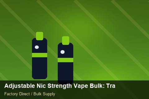 Adjustable Nic Strength Vape Bulk — Adjustable Nic Strength Vape Bulk: Trade Terms — for German Importers photo 2