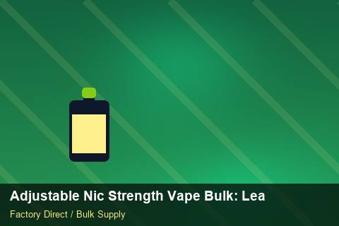 Adjustable Nic Strength Vape Bulk — Adjustable Nic Strength Vape Bulk: Lead Time & MOQ — for UK Retailers photo 1