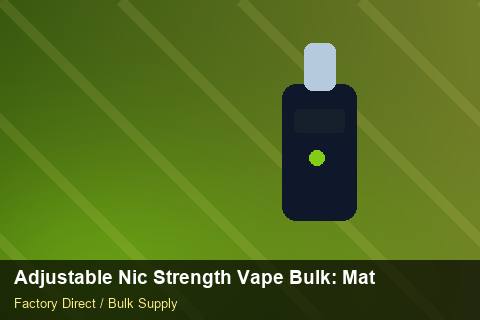 Adjustable Nic Strength Vape Bulk — Adjustable Nic Strength Vape Bulk: Material & Ingredients — for UK Retailers photo 2