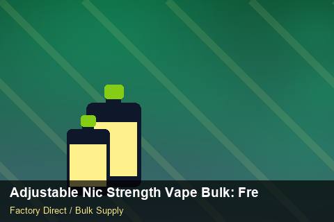 Adjustable Nic Strength Vape Bulk — Adjustable Nic Strength Vape Bulk: Freight Insurance — for UK Retailers photo 1