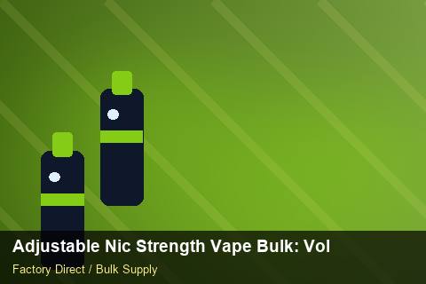 Adjustable Nic Strength Vape Bulk — Adjustable Nic Strength Vape Bulk: Volume Pricing Tiers — for US Distributors photo 2