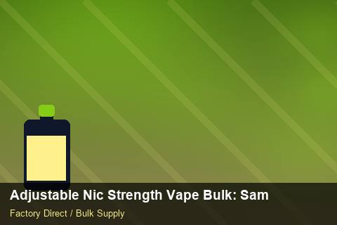 Adjustable Nic Strength Vape Bulk — Adjustable Nic Strength Vape Bulk: Sample Policy — for US Distributors photo 2