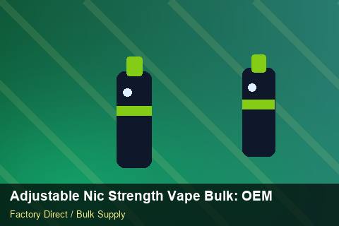 Adjustable Nic Strength Vape Bulk — Adjustable Nic Strength Vape Bulk: OEM & ODM Service — for US Distributors photo 2