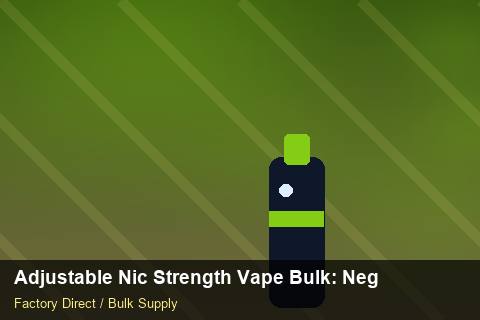 Adjustable Nic Strength Vape Bulk — Adjustable Nic Strength Vape Bulk: Negotiation Tips — for US Distributors photo 1