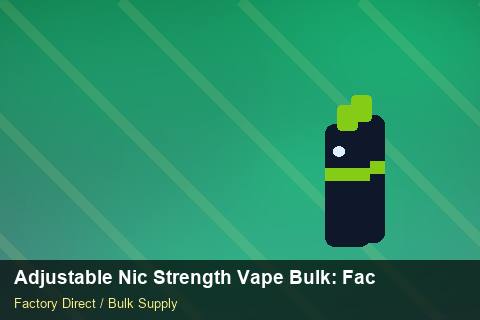 Adjustable Nic Strength Vape Bulk — Adjustable Nic Strength Vape Bulk: Factory Audit Report — for US Distributors photo 2