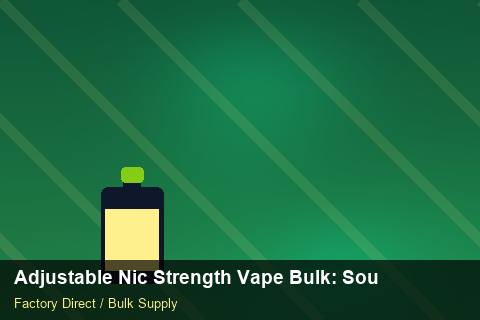 Adjustable Nic Strength Vape Bulk — Adjustable Nic Strength Vape Bulk: Sourcing Workflow — for US Distributors photo 2