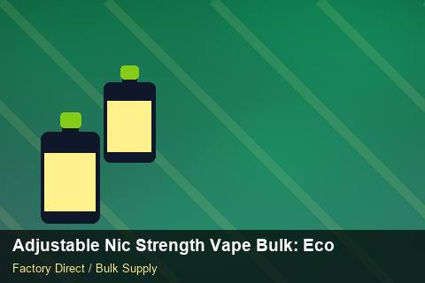 Adjustable Nic Strength Vape Bulk — Adjustable Nic Strength Vape Bulk: Eco-Friendly Materials — for US Distributors photo 1