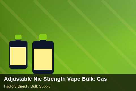 Adjustable Nic Strength Vape Bulk — Adjustable Nic Strength Vape Bulk: Case Studies — for US Distributors photo 2