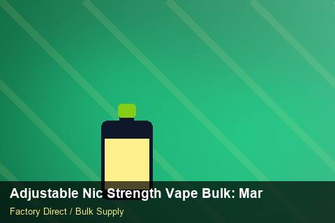 Adjustable Nic Strength Vape Bulk — Adjustable Nic Strength Vape Bulk: Margin Calculator — for US Distributors photo 1