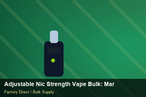 Adjustable Nic Strength Vape Bulk — Adjustable Nic Strength Vape Bulk: Market Comparison — for US Distributors photo 1