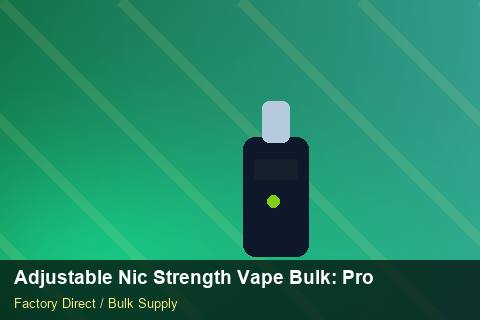 Adjustable Nic Strength Vape Bulk — Adjustable Nic Strength Vape Bulk: Procurement Checklist — for US Distributors photo 2