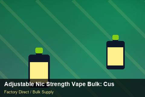 Adjustable Nic Strength Vape Bulk — Adjustable Nic Strength Vape Bulk: Customs Documentation — for EU Chains photo 2