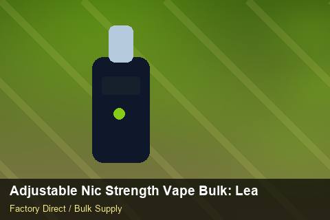 Adjustable Nic Strength Vape Bulk — Adjustable Nic Strength Vape Bulk: Lead Time & MOQ — for EU Chains photo 2